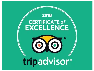 Tripadvisor Certificate of Excellence 2018