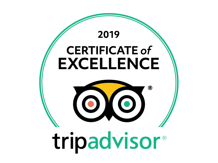 Tripadvisor Certificate of Excellence 2019