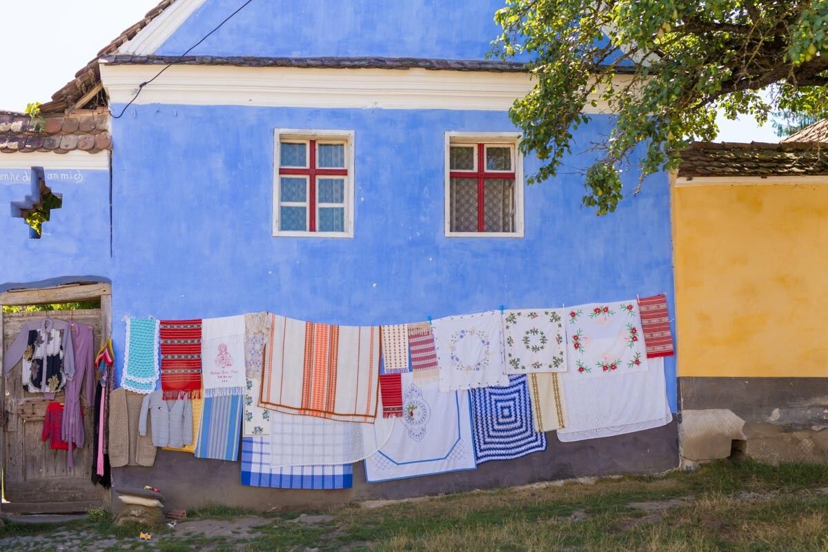 Viscri traditional embroidery